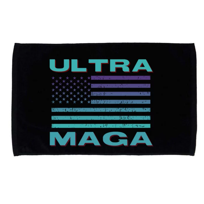 Ultra MAGA Conservative US Flag Microfiber Hand Towel