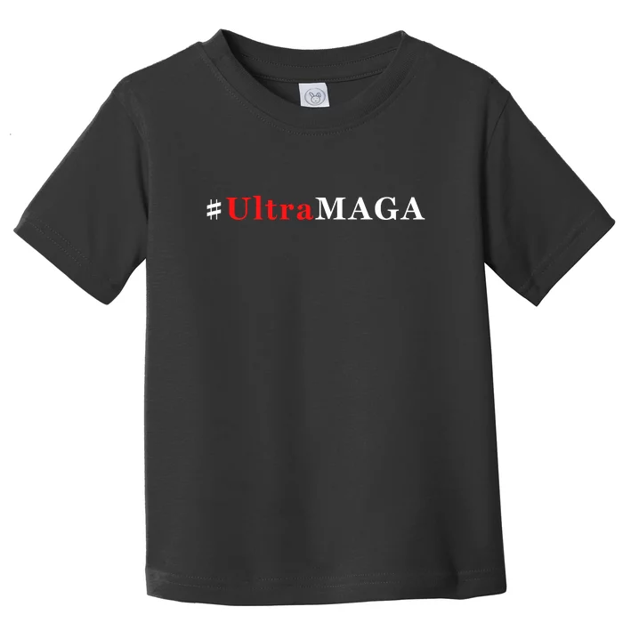 Ultra MAGA Conservative Anti Biden Republican Toddler T-Shirt