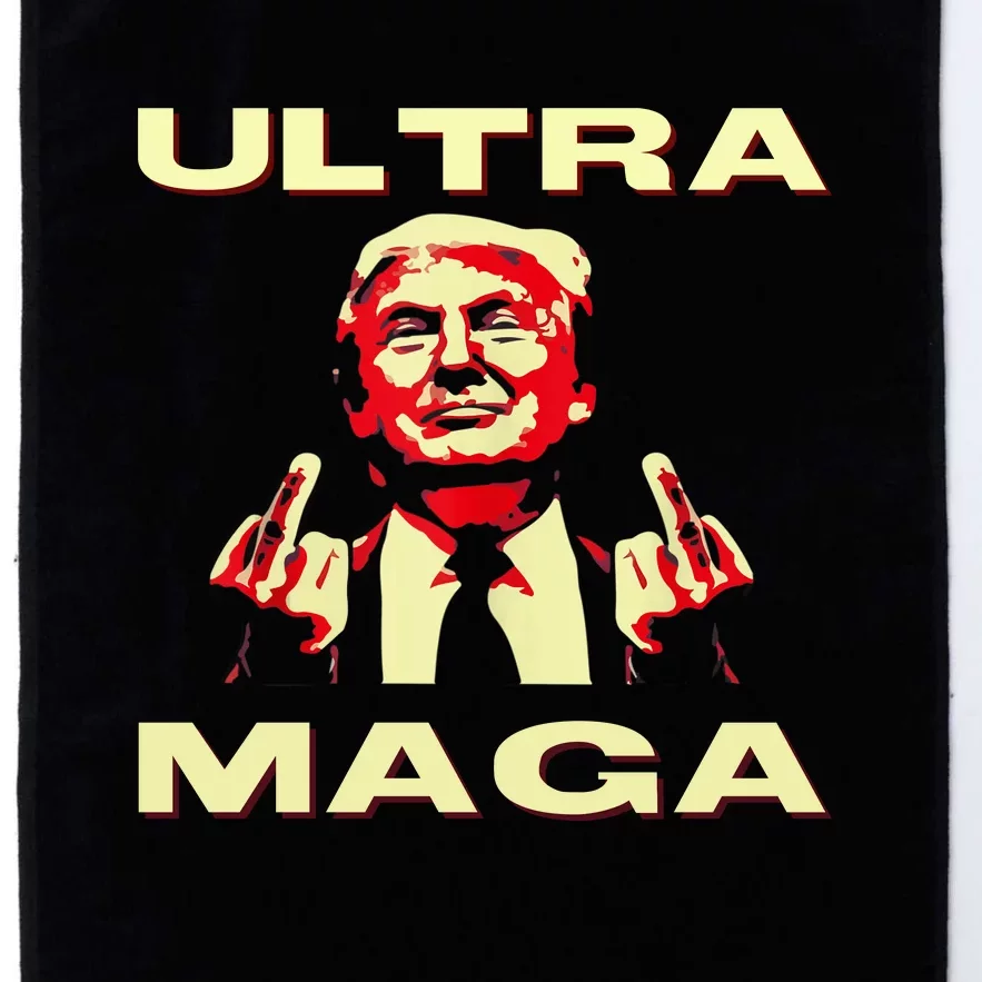 Ultra MAGA Funny Conservative Donald Trump Platinum Collection Golf Towel