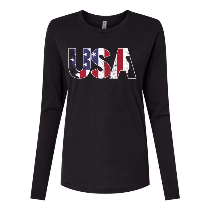 Usa Meaningful Gift Womens Cotton Relaxed Long Sleeve T-Shirt