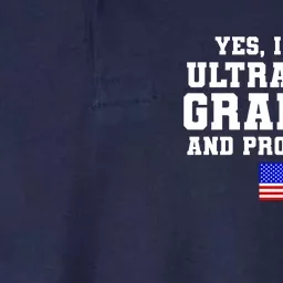 Ultra MAGA Grandpa And Proud Of It USA Pride Fathers Day 2022 Softstyle Adult Sport Polo