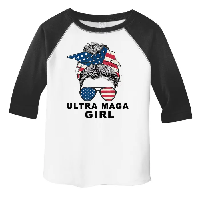 Ultra Mega Girl Patriotic Trump Republicans Conservatives Toddler Fine Jersey T-Shirt