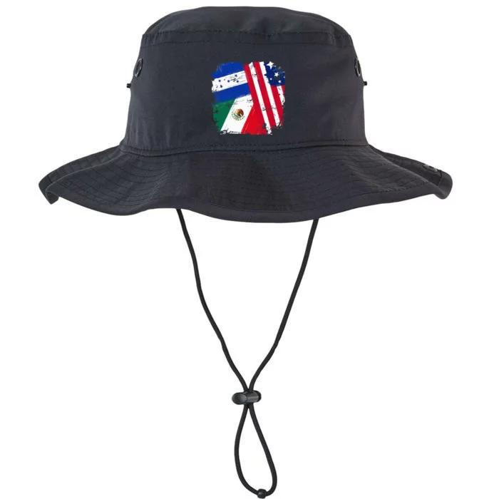 USA Mexico Honduras Flags Legacy Cool Fit Booney Bucket Hat