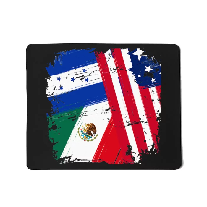 USA Mexico Honduras Flags Mousepad