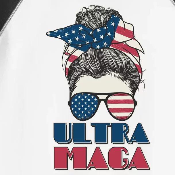 Ultra Maga Hair Bun Woman Toddler Fine Jersey T-Shirt