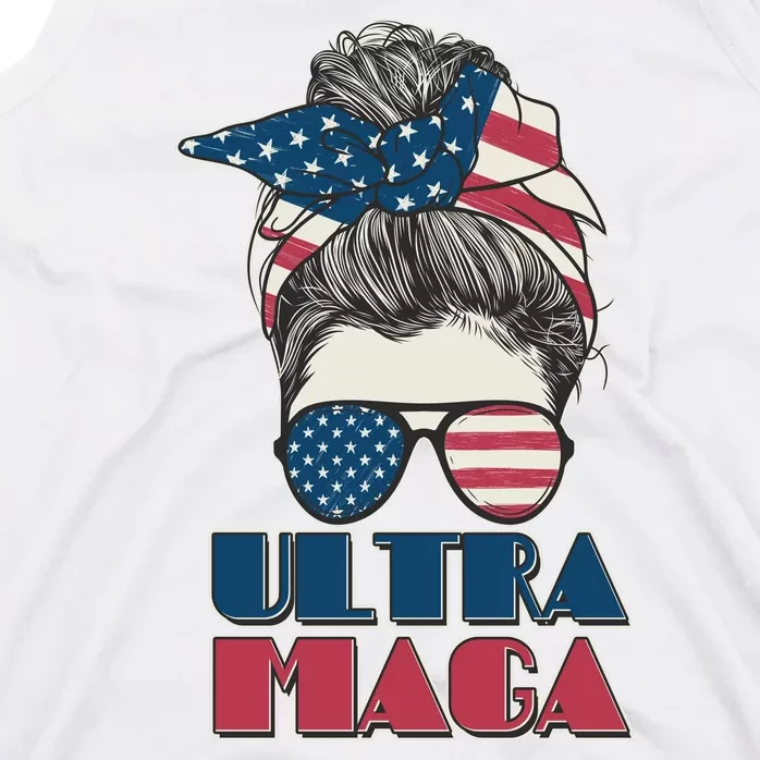 Ultra Maga Hair Bun Woman Tank Top