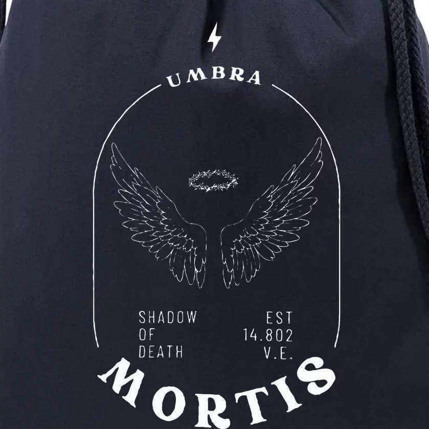 Umbra Mortis Hunt Athalar Crescent City Lunathion Book Drawstring Bag