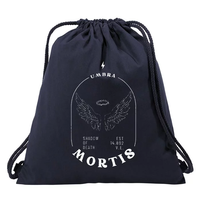 Umbra Mortis Hunt Athalar Crescent City Lunathion Book Drawstring Bag