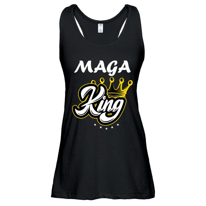 Ultra MAGA King Crown USA Trump 2024 Anti Biden Ladies Essential Flowy Tank