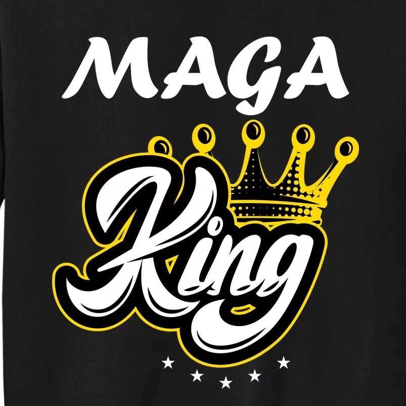 Ultra MAGA King Crown USA Trump 2024 Anti Biden Tall Sweatshirt