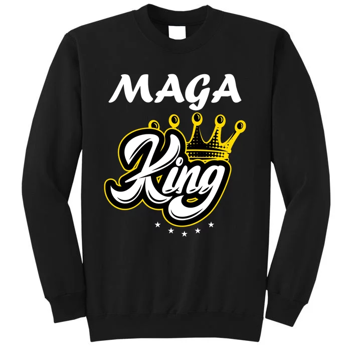 Ultra MAGA King Crown USA Trump 2024 Anti Biden Tall Sweatshirt