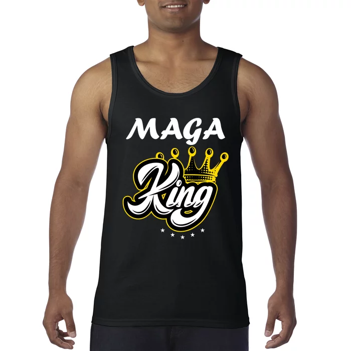 Ultra MAGA King Crown USA Trump 2024 Anti Biden Tank Top