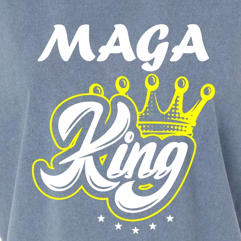 Ultra Maga King Crown Usa Trump Anti Biden Garment-Dyed Women's Muscle Tee