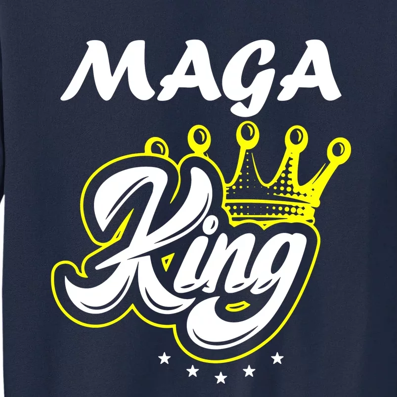 Ultra Maga King Crown Usa Trump Anti Biden Tall Sweatshirt