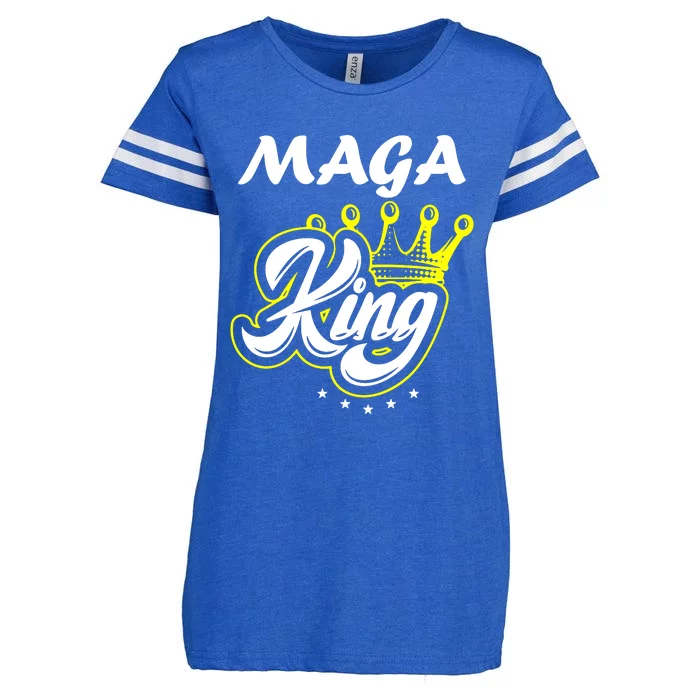 Ultra Maga King Crown Usa Trump Anti Biden Enza Ladies Jersey Football T-Shirt