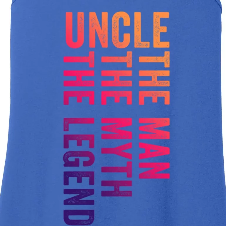 Uncle Myth Legend Funny Uncles Godfather Cute Gift Ladies Essential Tank