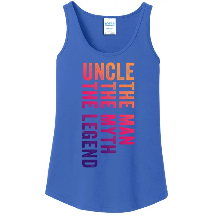 Uncle Myth Legend Funny Uncles Godfather Cute Gift Ladies Essential Tank