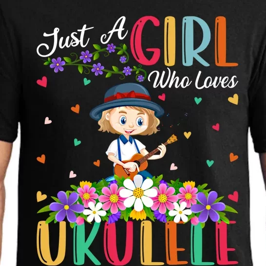 Ukulele Music Lover Just A Who Loves Ukulele Gift Pajama Set