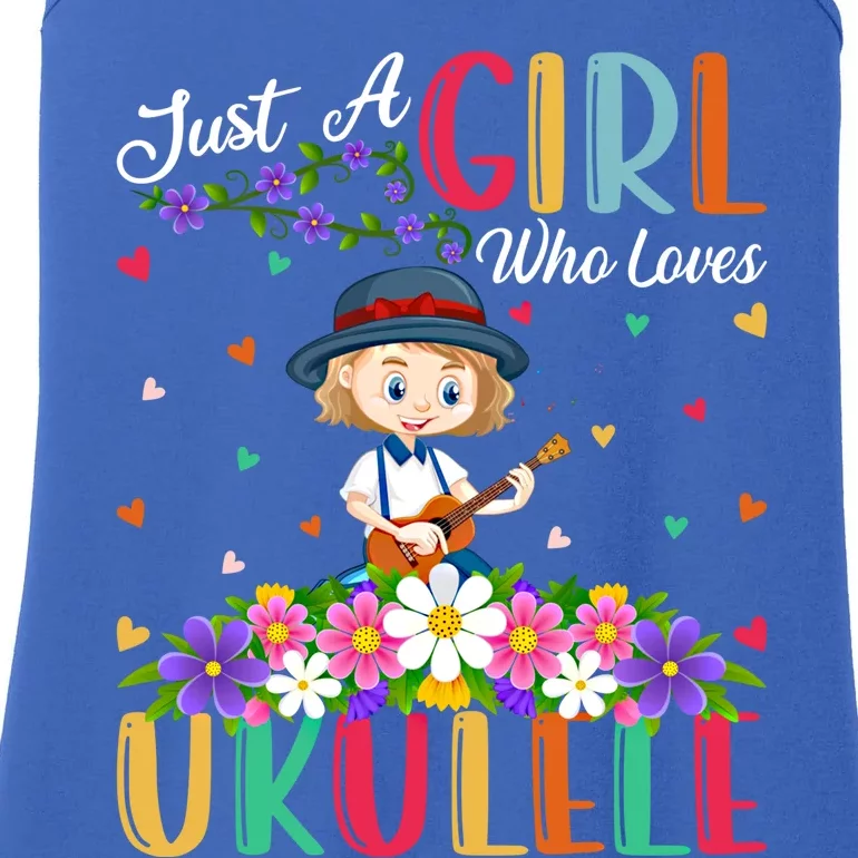 Ukulele Music Lover Just A Who Loves Ukulele Gift Ladies Essential Tank