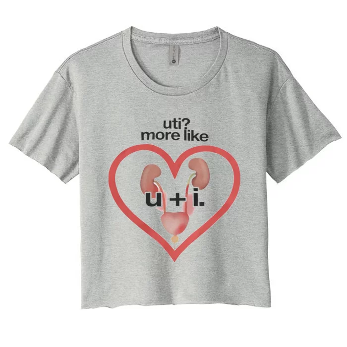 Uti More Like U+I Women's Crop Top Tee