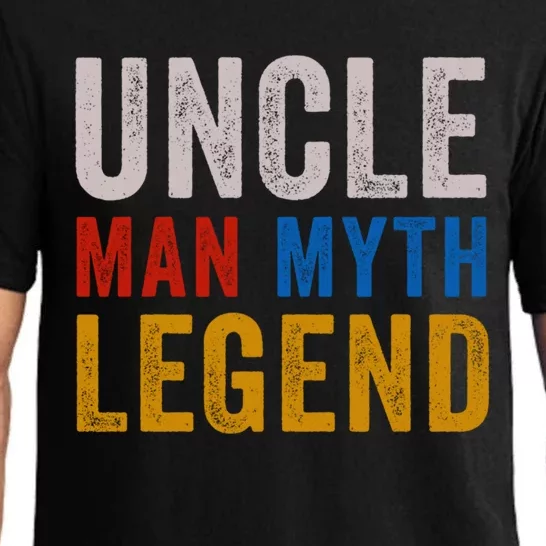 Uncle Myth Legend Godfather Uncles Fathers Day Gift Pajama Set