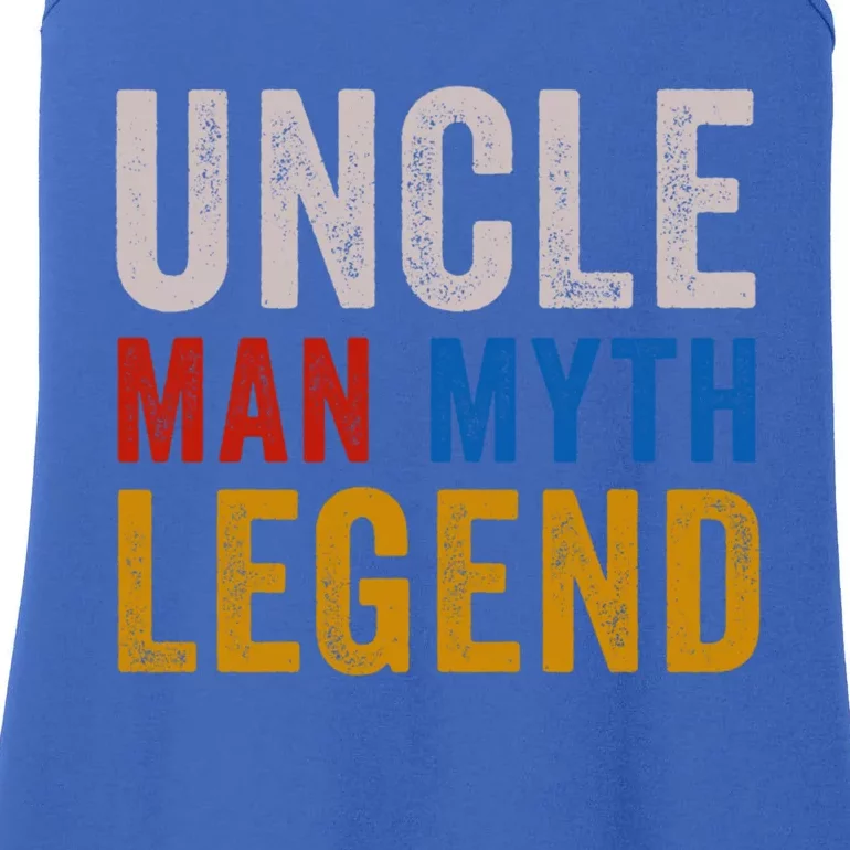 Uncle Myth Legend Godfather Uncles Fathers Day Gift Ladies Essential Tank