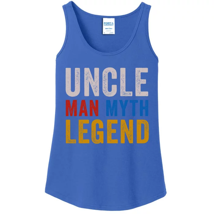 Uncle Myth Legend Godfather Uncles Fathers Day Gift Ladies Essential Tank