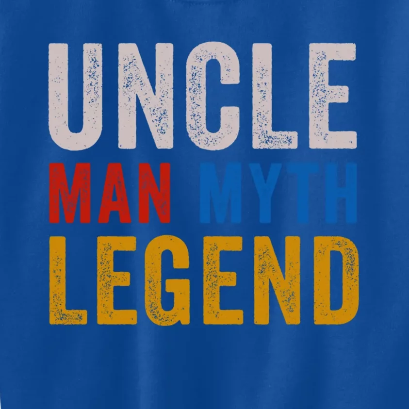 Uncle Myth Legend Godfather Uncles Fathers Day Gift Kids Sweatshirt