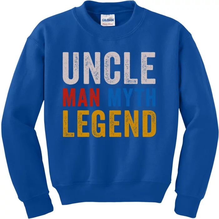 Uncle Myth Legend Godfather Uncles Fathers Day Gift Kids Sweatshirt