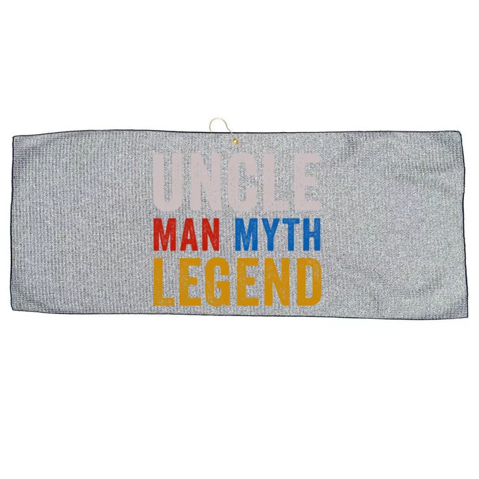 Uncle Myth Legend Godfather Uncles Fathers Day Gift Large Microfiber Waffle Golf Towel