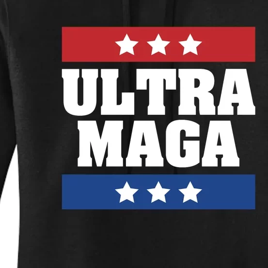 Ultra Maga | Make America Great Again | Trump 2024 Women's Pullover Hoodie