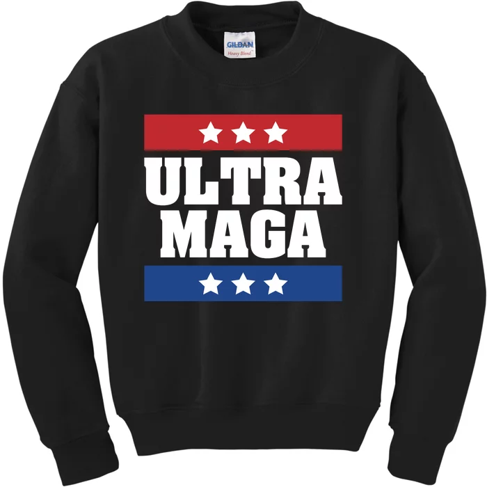 Ultra Maga | Make America Great Again | Trump 2024 Kids Sweatshirt