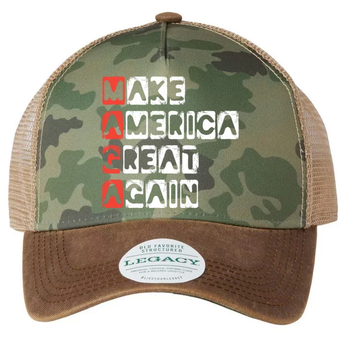 Ultra Maga Make America Great Again Legacy Tie Dye Trucker Hat