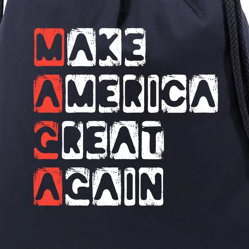 Ultra Maga Make America Great Again Drawstring Bag