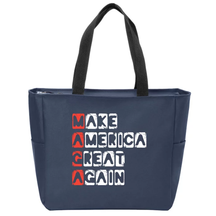 Ultra Maga Make America Great Again Zip Tote Bag