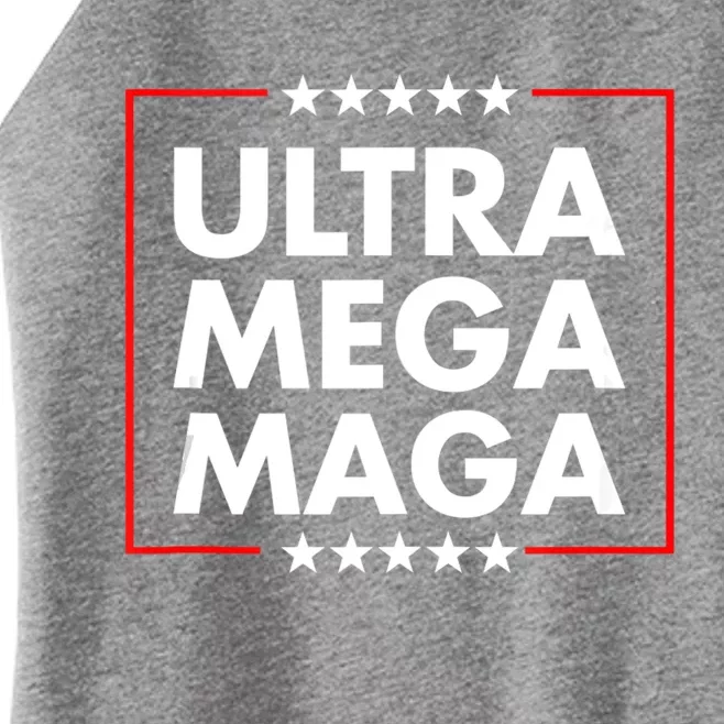 Ultra Mega Maga Trump Liberal Supporter Republican Family Women’s Perfect Tri Rocker Tank