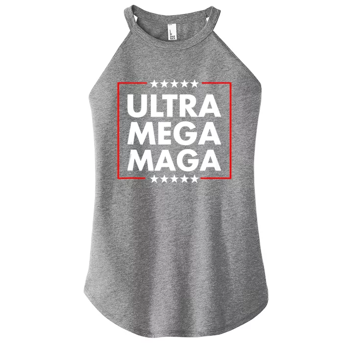 Ultra Mega Maga Trump Liberal Supporter Republican Family Women’s Perfect Tri Rocker Tank