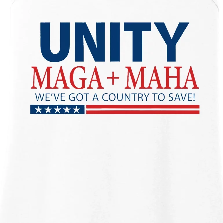 Unity Maga Maha We Are Got A Country To Save Ladies Essential Tank