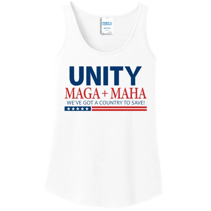 Unity Maga Maha We Are Got A Country To Save Ladies Essential Tank