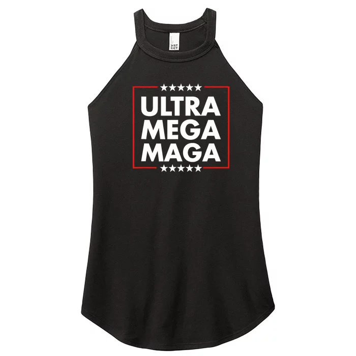 Ultra Mega Maga Trump Liberal Supporter Republican Family Women’s Perfect Tri Rocker Tank