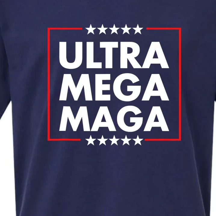 Ultra Mega Maga Trump Liberal Supporter Republican Family Sueded Cloud Jersey T-Shirt