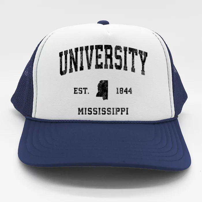 University Mississippi Ms Vintage Athletic Sports Trucker Hat