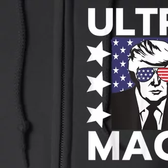 Ultra Maga Make America Great Again Full Zip Hoodie