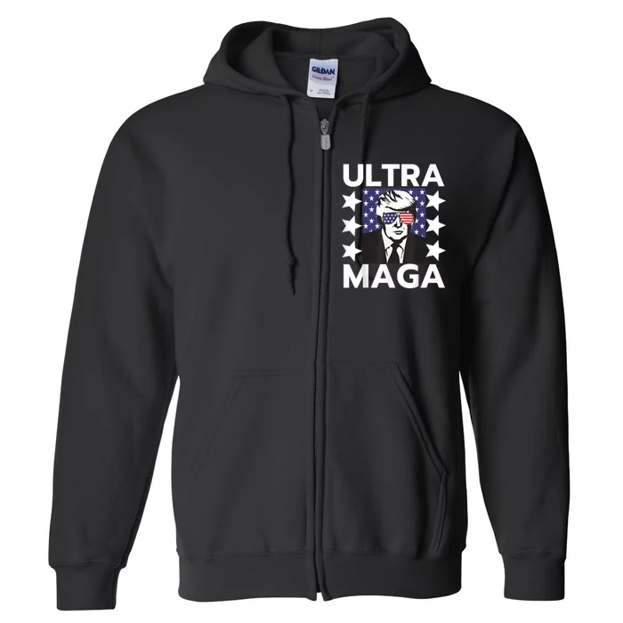 Ultra Maga Make America Great Again Full Zip Hoodie