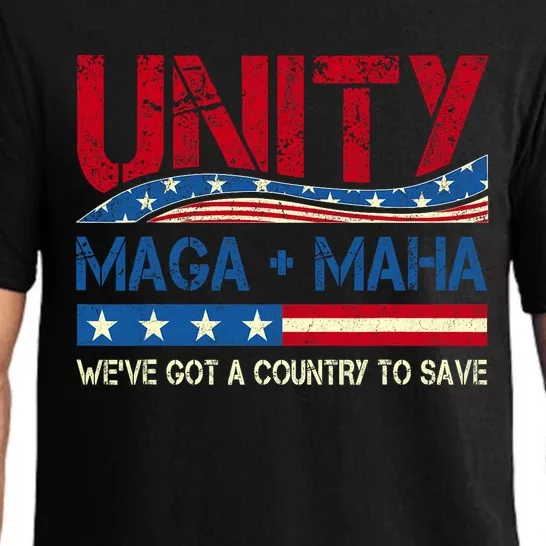 Unity Maga Maha WeVe Got A Country To Save American Flag Pajama Set