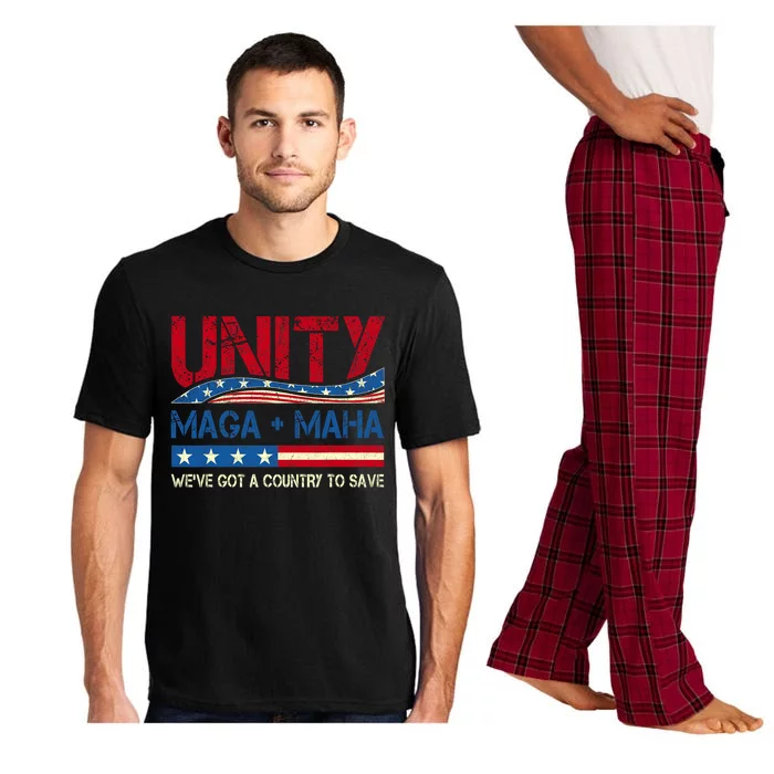 Unity Maga Maha WeVe Got A Country To Save American Flag Pajama Set