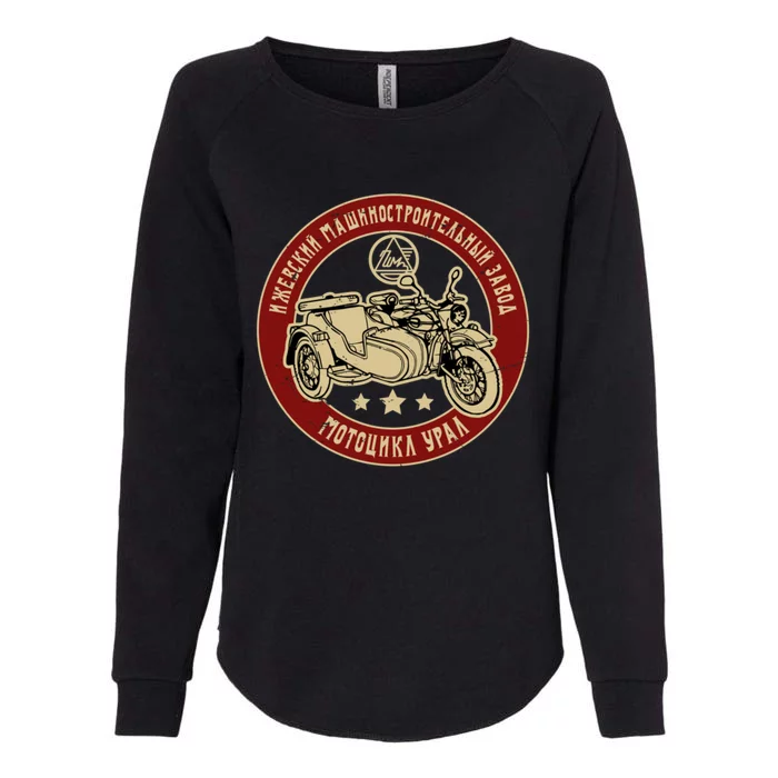 Ural Motorcycle Offroad Motorcyclist Womens California Wash Sweatshirt