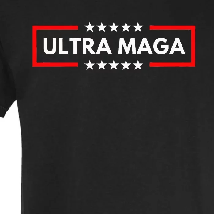 Ultra Maga Pro Trump 2024 Trump Maga King Anti Biden Garment-Dyed Heavyweight T-Shirt