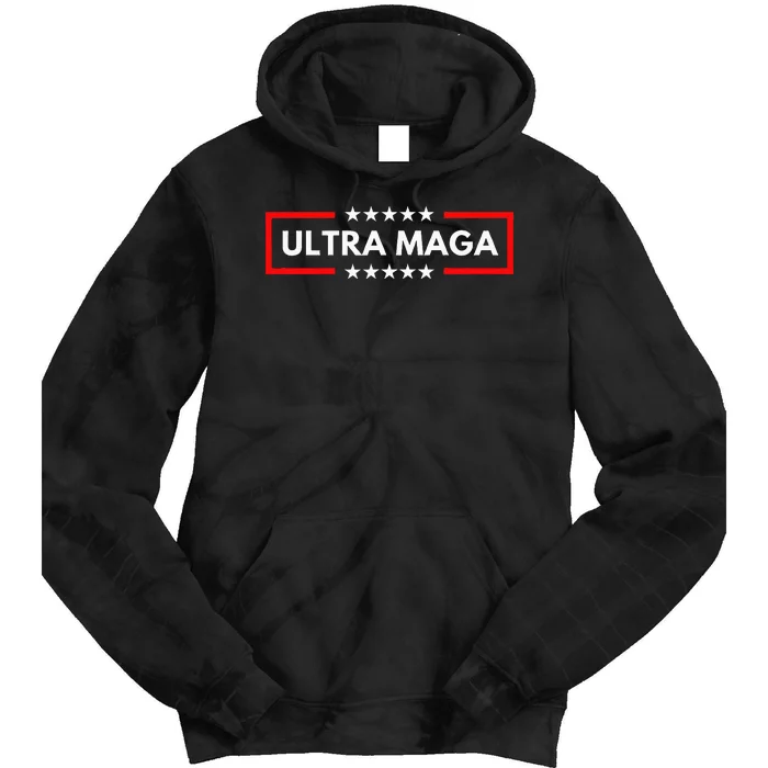 Ultra Maga Pro Trump 2024 Trump Maga King Anti Biden Tie Dye Hoodie