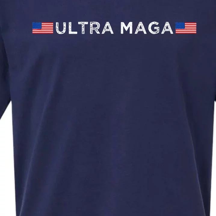 Ultra Maga Proud Ultra Maga Sueded Cloud Jersey T-Shirt